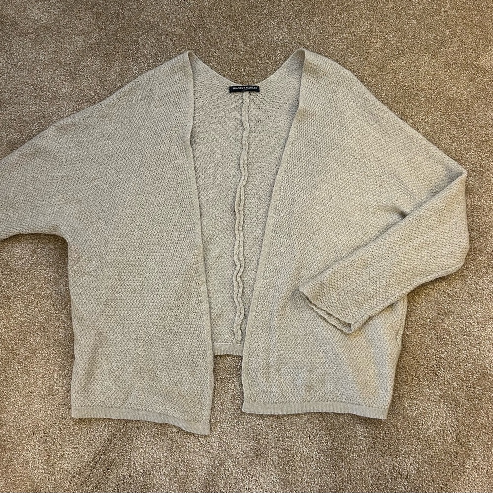 Brandy Melville Tan Long Sleeve Cardigan